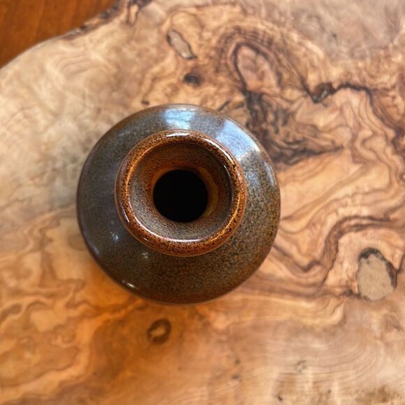 Mid Century Pottery Craft Stoneware Bud Vase - Picture 3 of 6